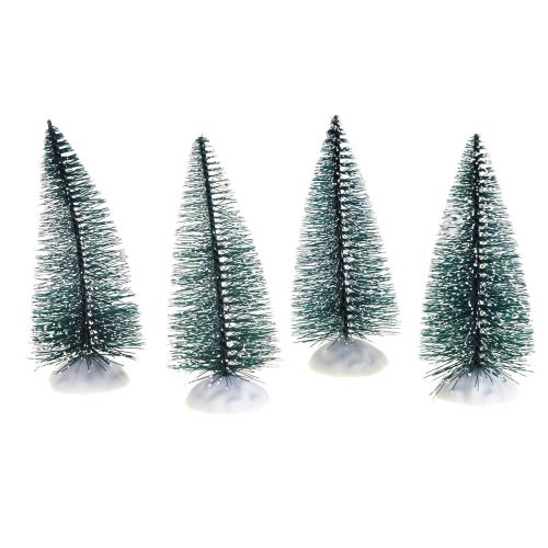 Product Mini Christmas tree decoration snowy 10cm 4pcs