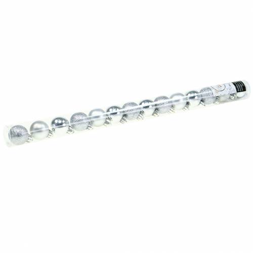 Product Mini Christmas Ball Silver Ø3cm 14 pcs