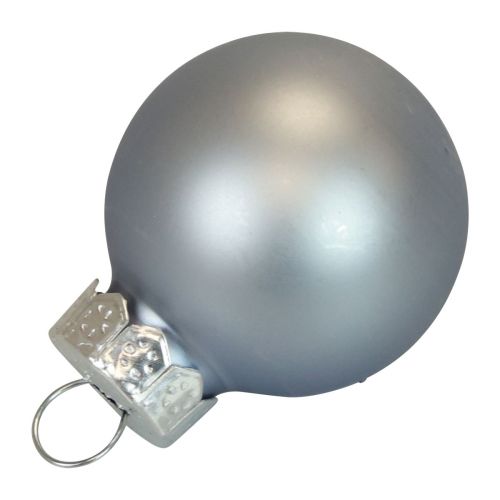 Floristik24 Mini Christmas balls glass blue matt/glossy Ø2.5cm 20 pcs