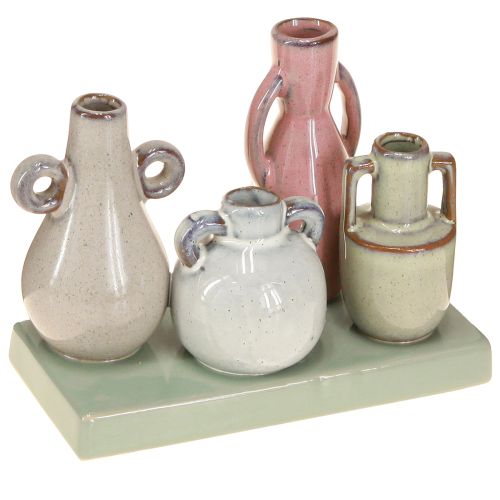 Floristik24 Mini ceramic vase set for home decoration, 14cm
