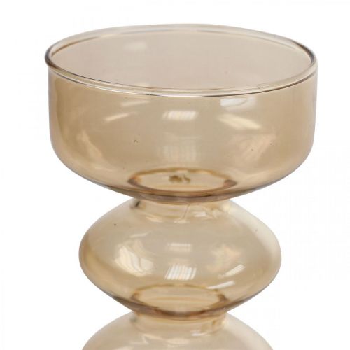 Floristik24 Mini Vases Glass Decorative Glass Vases Colored H15.5-17cm Set of 3