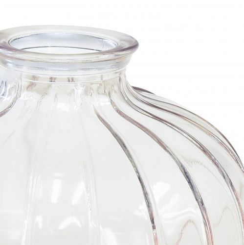 Floristik24 Mini vases glass decorative vases flower vases H8.5-11cm set of 3