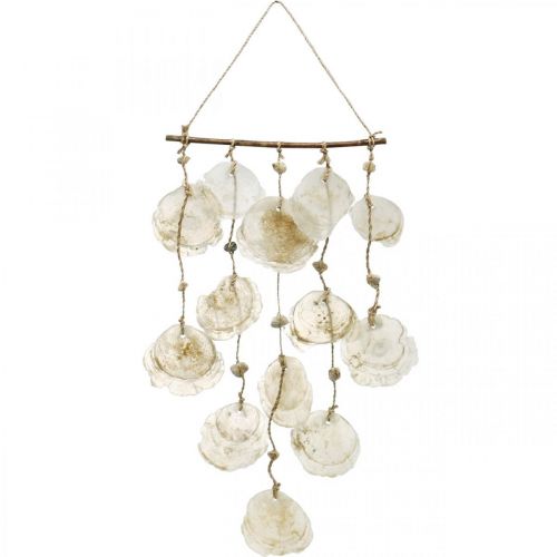 Floristik24 Maritime decoration hanger, capiz shells, summer decoration L73cm W35cm