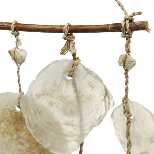 Product Maritime decoration hanger, capiz shells, summer decoration L73cm W35cm