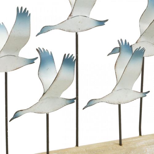 Floristik24 Maritime summer decoration, flying geese, metal decoration to place H27cm L30cm