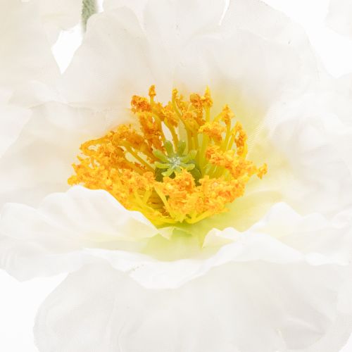 Artificial Poppy Flower White