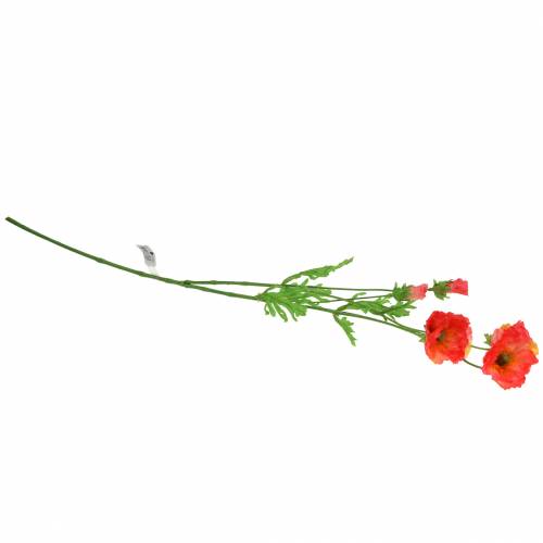 Floristik24 Artificial poppy pink, yellow poppy silk flower 67cm