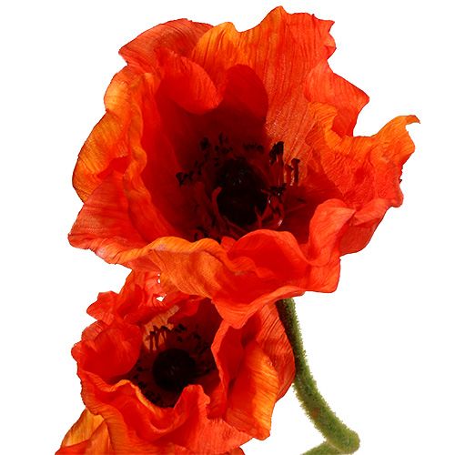 Product Artificial poppies orange 58cm - 74cm 3pcs