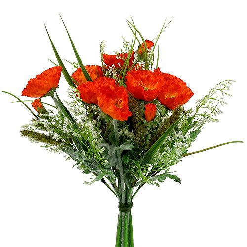 Floristik24 Poppy bouquet orange 40cm