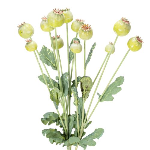 Artificial poppy decoration bunch, realistic flowers for home accessories, 61cm, 3 pieces