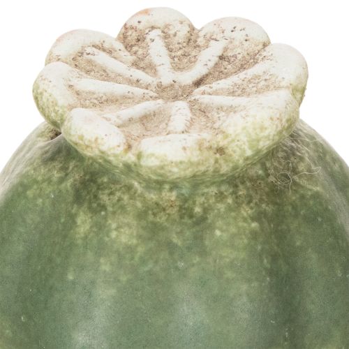 Product Poppy seed pod decorative stake for seasonal garden elegance or balcony highlights, 41cm, 4 pieces