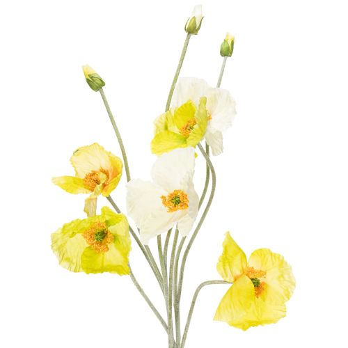 Artificial poppy decoration for living rooms and offices, 95cm