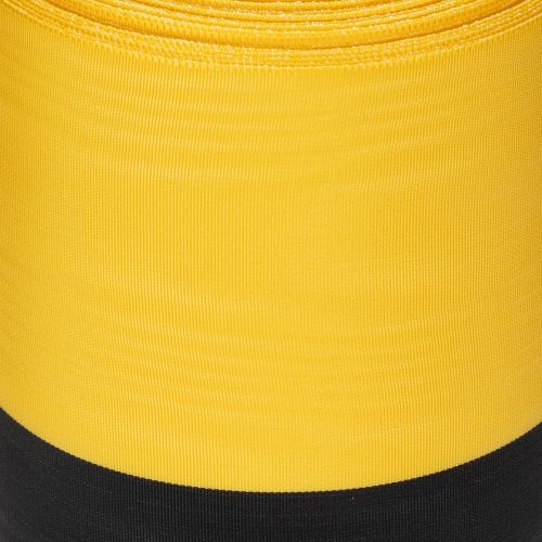 Moiré wreath ribbon 150mm yellow-black - mourning ribbon, sash, decoration, club ribbon - 25m roll | Floristik24.co.uk
