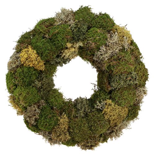 Product Moss wreath decorative wreath hedgehog moss and rag moss natural Ø42cm
