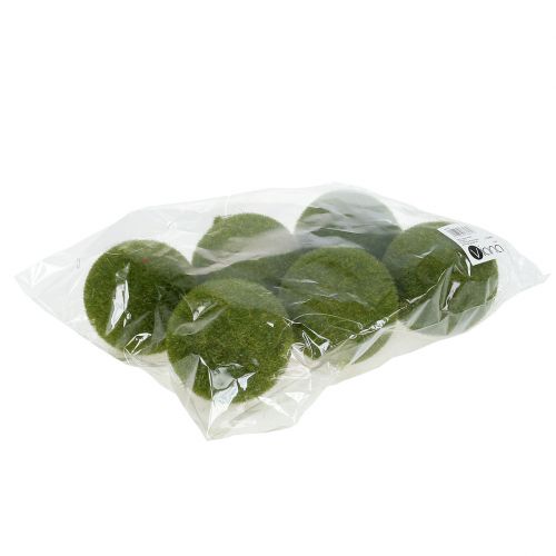Floristik24 Moss ball Ø8cm green 6pcs