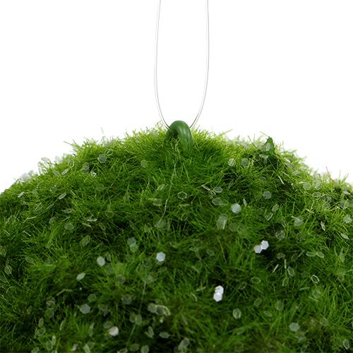 Floristik24 Moss ball with mica Ø9cm green