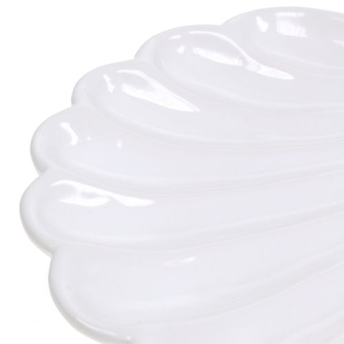 Product Decorative Bowl Shell White 15cm x 16cm 3pcs