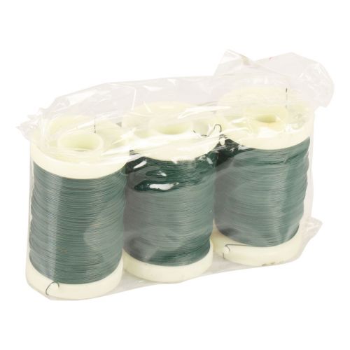 Product Florist wire decorative wire myrtle wire green 0.30mm 100g 3 pcs