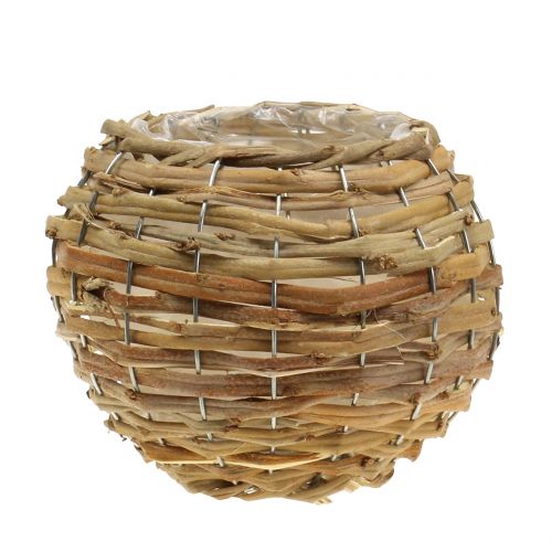 Floristik24 Basket ball for planting light brown Ø16cm