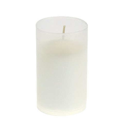 Product Refill candle for grave light white H10cm 12pcs