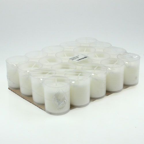 Product Refill candle for grave light white H5.8cm 20pcs