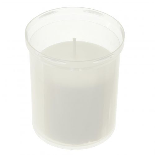 Product Refill candles for grave lights white 22h H6.5cm 15pcs