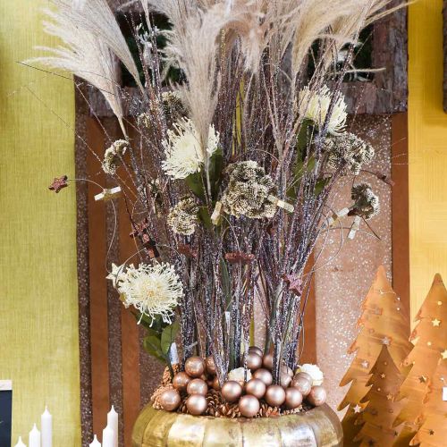 Product Pincushion artificial flowers exotic protea leucospermum cream 73cm 3pcs