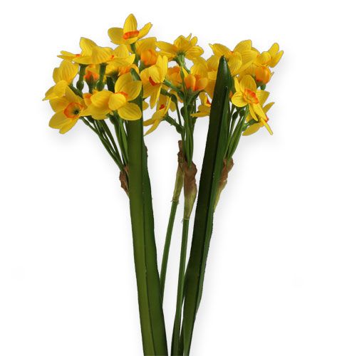 Floristik24 Narcissus Bouquet in yellow 35cm 3pcs