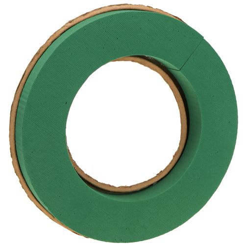 Wet floral foam wreath base made of cardboard Ø25cm 2 pcs