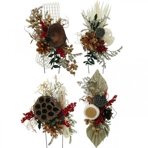 Product Natural materials grave arrangements exotic 4-fold sorted 28 pcs