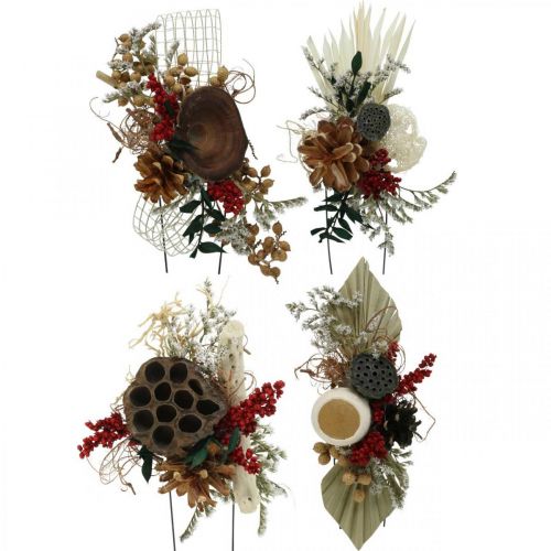 Natural materials Exotic grave arrangements 4-fold sorted 28 pieces