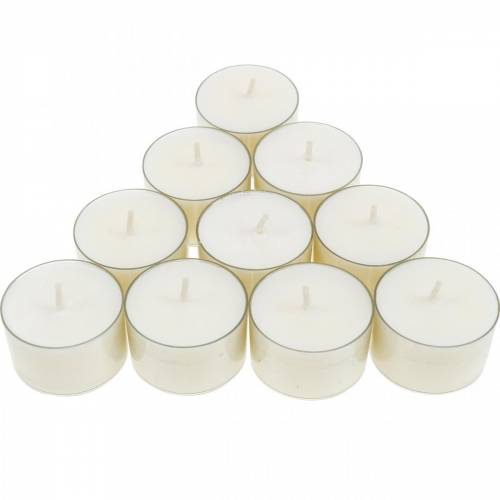 Floristik24 PURE Nature Lights tealights rapeseed wax natural burn time 7 hours 18pcs