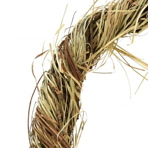 Product Natural wreath vine wreath with hay decorative wreath Ø29cm 2pcs