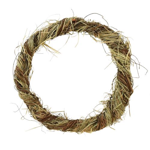 Product Natural wreath vine wreath with hay decorative wreath Ø29cm 2pcs