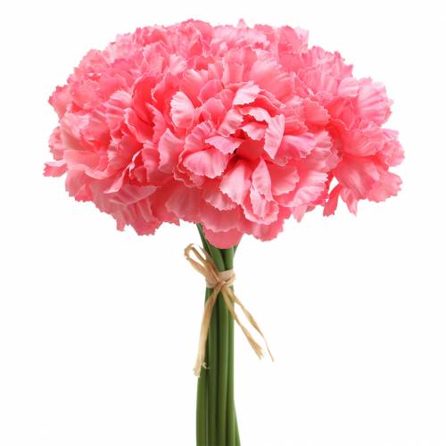 Floristik24 Artificial Carnation Pink 25cm 7pcs Artificial plant like real !