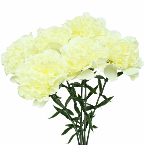 Product Carnation artificial white 6pcs