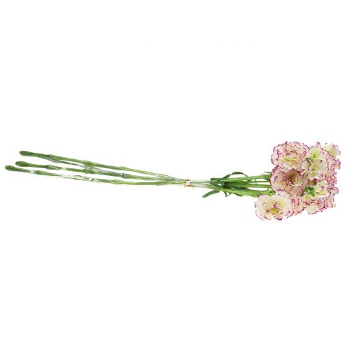 Product Carnation White-Purple 64cm 4 pcs