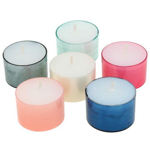 Product Colorlights tealights pastel assorted burning time 8h 40 pcs