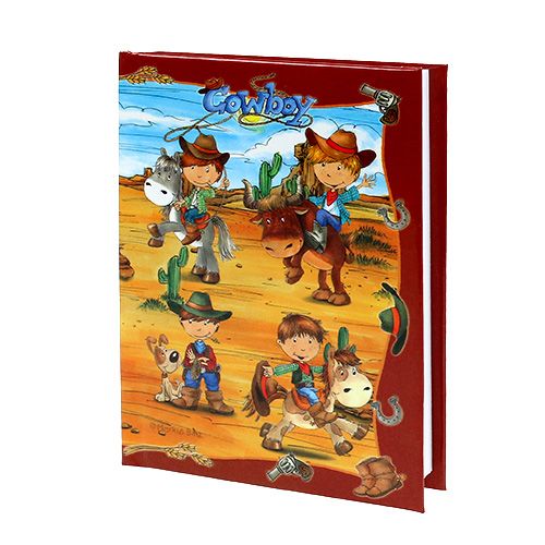 Floristik24 Notebook for boys Cowboy A6 1pc