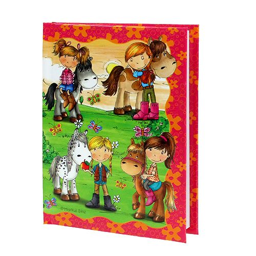 Floristik24 Notebook Ponyhof for girls A6 1p