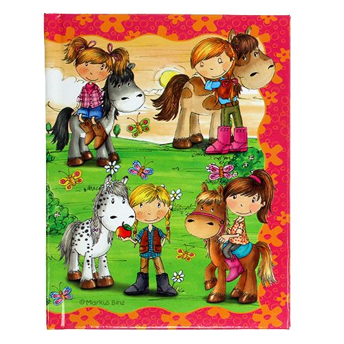 Floristik24 Notebook Ponyhof for girls A6 1p