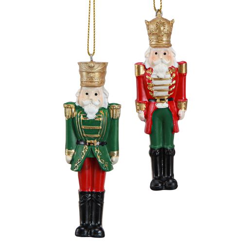 Floristik24 Nutcracker Christmas decoration red green gold H10cm 4 pcs