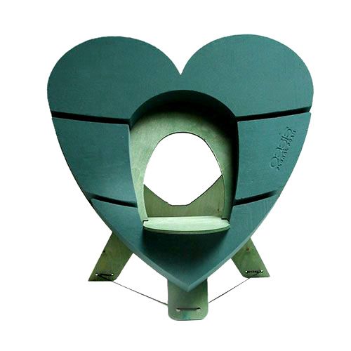 Floristik24 OASIS® Bioline® Deco urn heart 65cm with stand