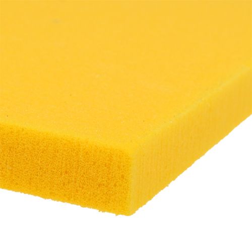 Floristik24 Floral foam designer panels, yellow 34.5cm × 34.5cm, 3pcs