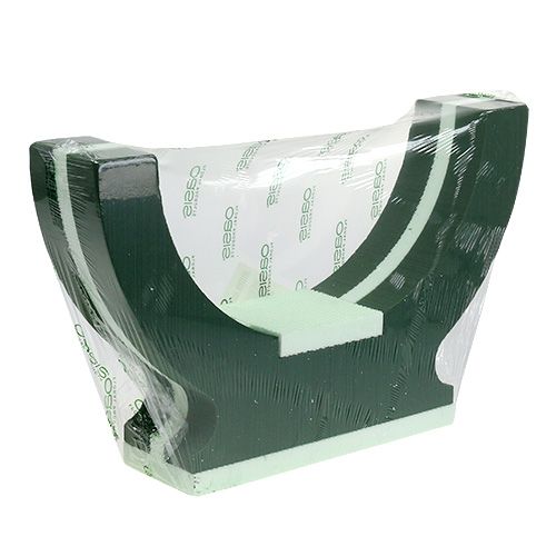 Product Floral foam urn half ring mourning decoration H29cm Ø47cm 1 pc
