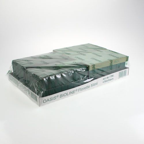 Product Floral foam with base wooden grave decoration maxi 4 pcs
