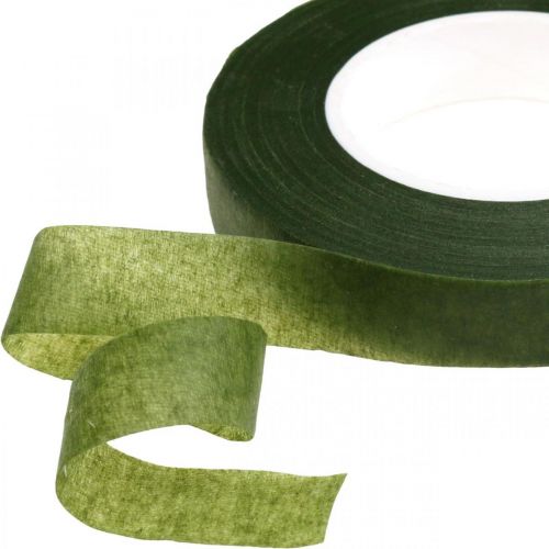 OASIS® Flower Tape, flower tape, self-adhesive, moss green  W13mm L27.5cm 2pcs-31-06032