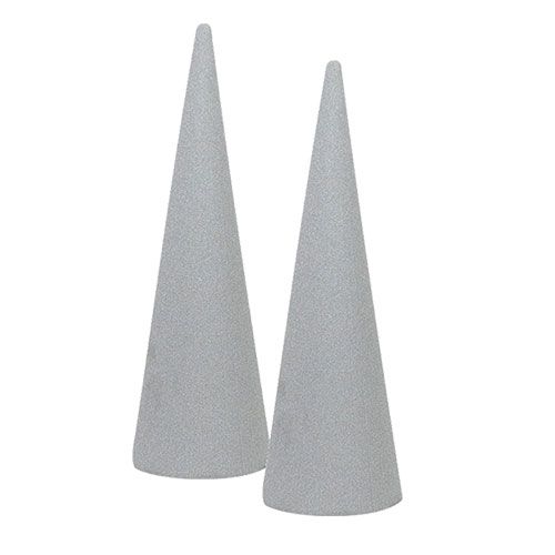 Floral foam cone dry floral mass H40cm 2pcs