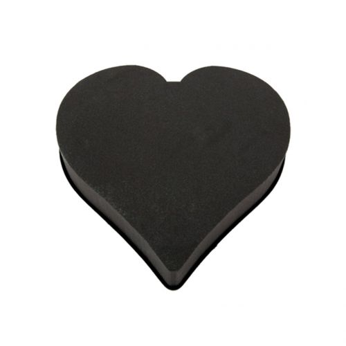 Floristik24 Floral foam heart black 28cm x 30cm x 5cm 2pcs