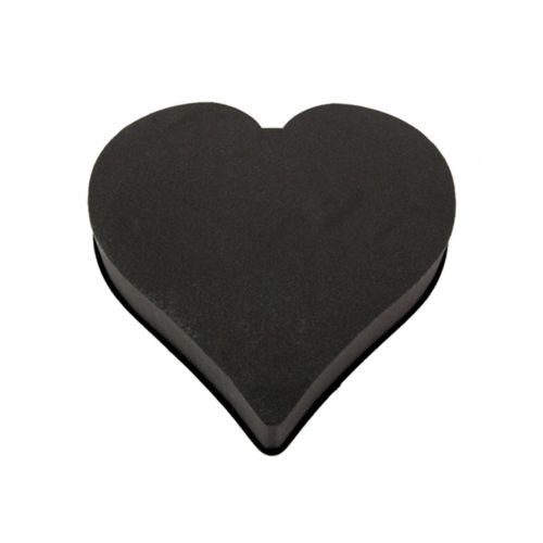 Floristik24 Floral foam heart black 28cm x 30cm x 5cm 2pcs